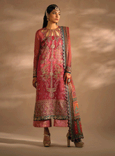 Nayab By Myeesha Embroidered Net Unstitched 3 Piece Suit - MY23NF 08 TEERMEERI